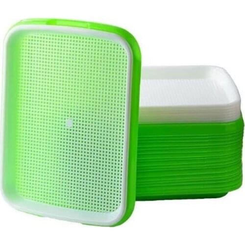 Plastic Soilless Hydroponics System To Grow Seedling Tray Sprout Plate Nursery Pot Box Vegetable Seedling Plant Pot Nursery Tray