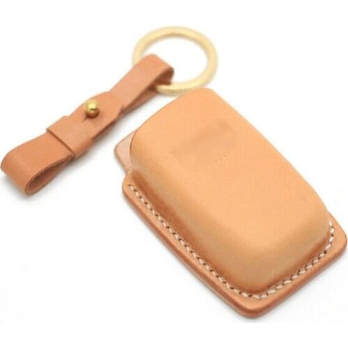 Handmade Leather Car Key Case Full Cover Holder Skin Shell For Bentley Continental GT GTC Mulsanne Styling Auto Accessories