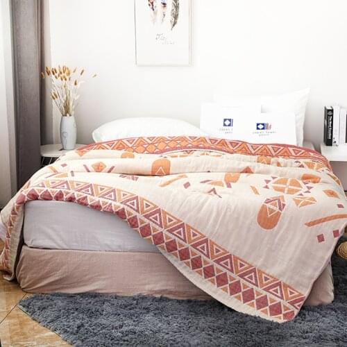Muslin Cotton Towel Throw Blanket Indoor Outdoor Throws for Sofa Comforter Couch Living Room Summer Breathable Bedsheet