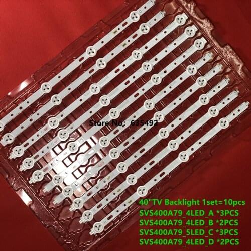 New part 1set=10Pieces 40D1333B 40L1333B 40PFL3208T LTA400HM23 LED backlight bar SVS400A79 4LED A B D 5LED C type Rev.1120712