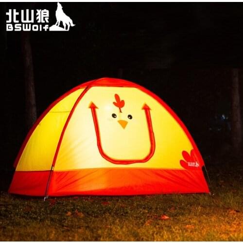 Children Outdoor Camping Tent Single Layer 2-3 Person Summer Camp Tent Child Park or Home Baby Playing Tent Ultralight