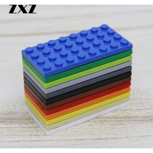 10PIECES DIY Model Blocks Parts Plate 4x8 Dots Plastic Building Toys Bricks Baseplate 3035 Early Educational Brick MOC Accessory