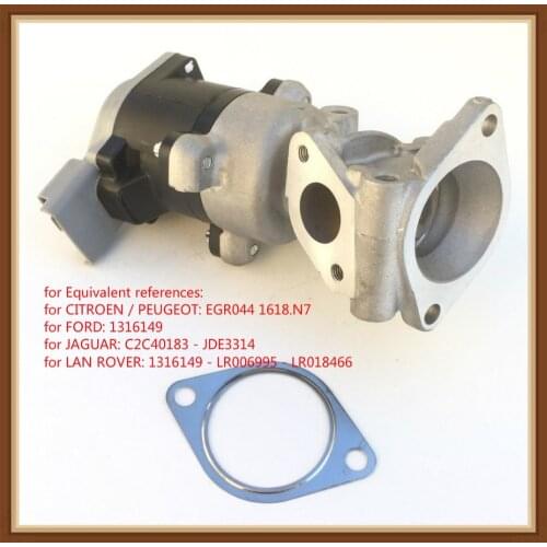 Fit egr Valve EGR for CITROEN LEFT side 2.7 HDI 1618N7 EGR044 1618.N7 1316149 C2C40183 JDE3314 1316149 LR006995 LR018466