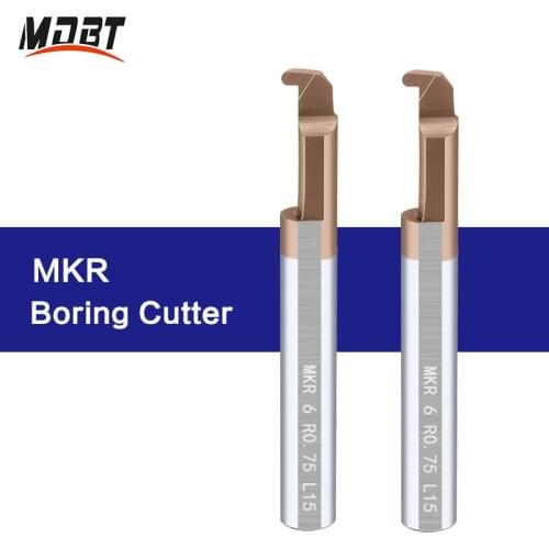 MKR Boring Tool Turning Lathe Groove Cutter Tungsten Carbide Alloy Grooving Bar Mini Internal Lathe Turing Tool