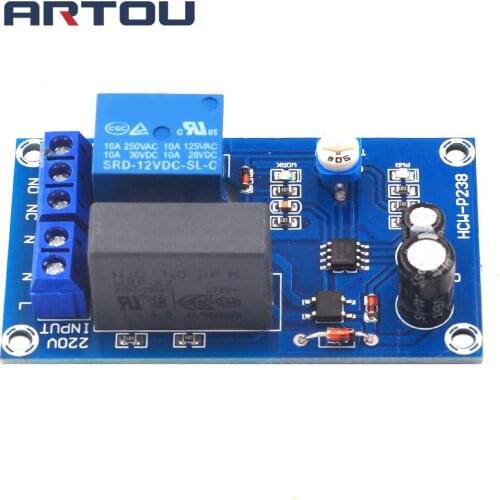 AC 220V Timer Relay Delay Switch Module Input/Output Delay Off Switch Module Adjustable Timing Turn Off Board rele temporizador