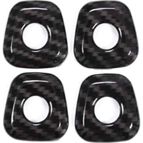 Carbon Fiber Style for Bmw X1 F48 - Abs Plastic Chrome Door Lock Cover Trim Stickers for Bmw X2 F47