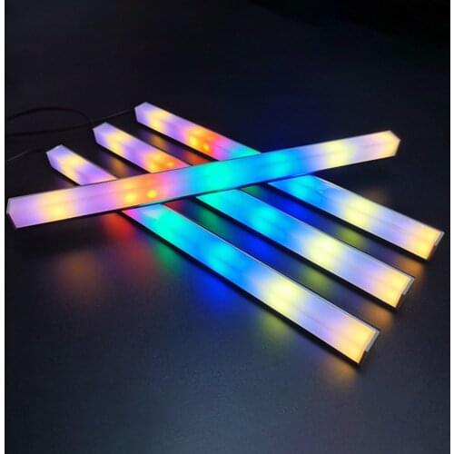 30cm Aluminum alloy RGB PC Case LED Strip Magnetic Computer Light Bar 5V/3PIN Small 4Pin ARGB Motherboard Light-Strip