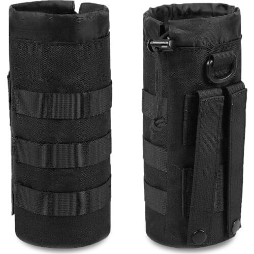 Tactical Bottle Pouch Military Molle Water Bottle Holder Camping Kettle Bag Hunting Hiking Climbing Pouch for Backpack Vest Belt