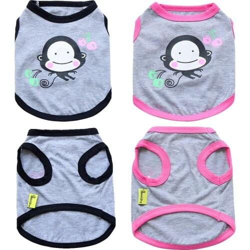 Comfortable and Lovely Small and Medium-sized Dog Pet Dog Clothes Spring Summer Dog Vest Coat Soft Dog Shirt Puppy Clothes