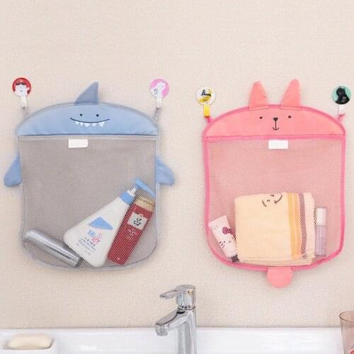 Bathroom cartoon animal baby sandbag cloth mesh children waterproof toy storage toy toy bag basket net bathing beach shape