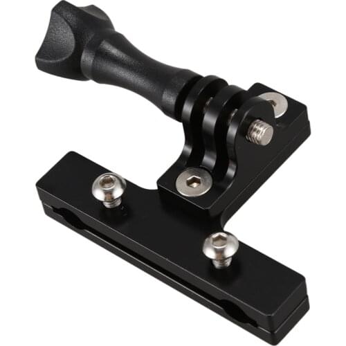 Bicycle Saddle Rail Seat Super Light Bike Stand Base Lock Mount Stabilizer with Knob Screw for Gopro Hero6/5/4/3 camera Aluminiu