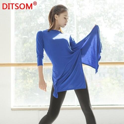 Ladies Gymnastics Clothes Loose Fit Dance Costume Rhythmic Leotard Balllet Jazz Latin Dance Dress Shape-up Exercise Clothes XXXL