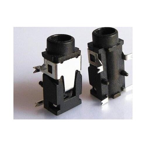 10PCS 3.5mm Female Audio Connector 4 Pin SMT SMD Headphone Jack Socket PJ-321A