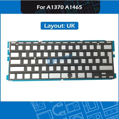 10pcs/Lot UK Layout Keyboard Backlight For Macbook Air 11.6" A1370 A1465 Keyboard Backlit Replacement