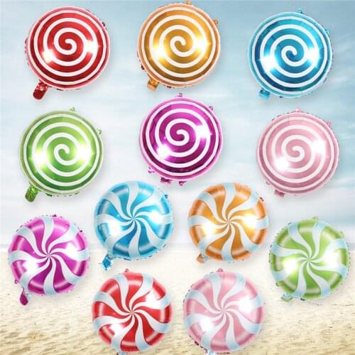 18 Inch Watermelon Foil Balloon Orange Strawberry Balloon Foil Windmill Lollipop Balloon Birthday Party Decoration Kid Air Balls