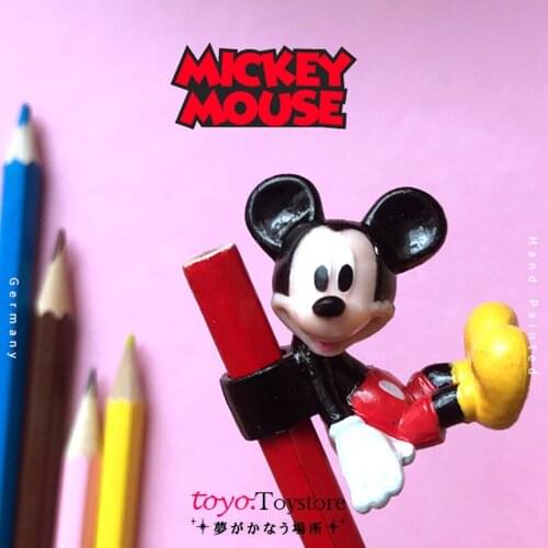 24pcs Disney Pencil Top Doll Mickey Mouse Figure Collectible Model Toy For Kids Gift