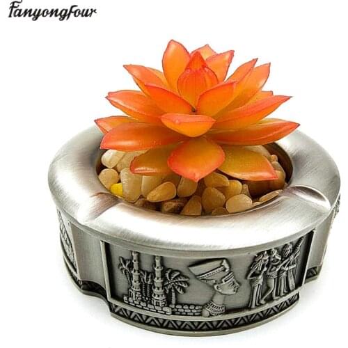 3D Silicone mold Pharaoh Flowerpot DIY Ashtray Concrete Plaster Mold Home Decor Tools
