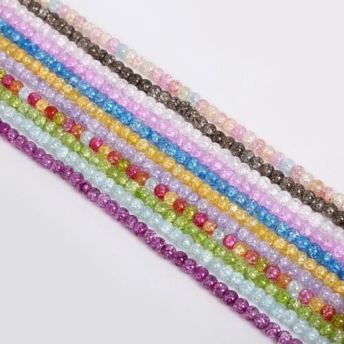 48pcs 8mm Round Glass Beads Loose Bedas For Jewelry Making Findings Necklace Bracelet Earrings Findings