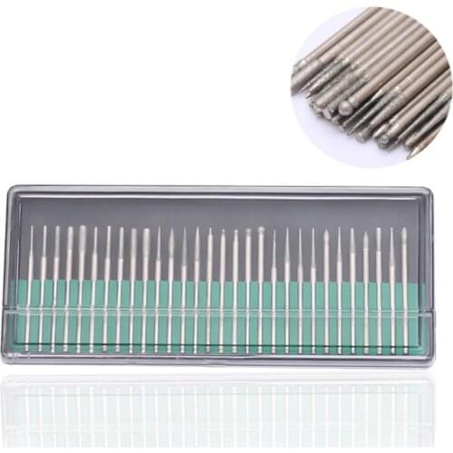 Nail polishing machine accessories 30 pieces of high quality alloy polishing head and nail polishing tools