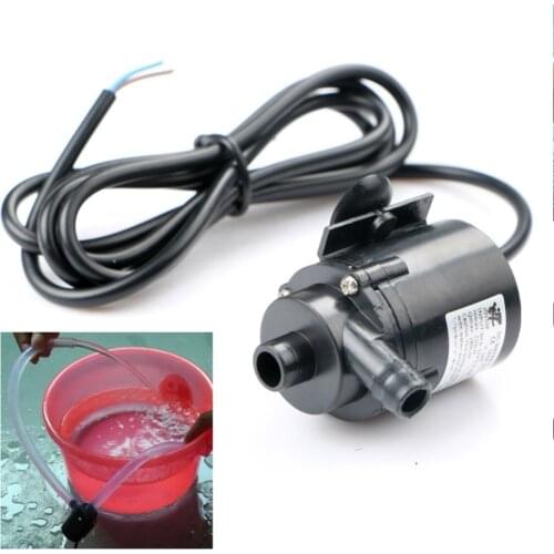 12V DC Electric Mini Water Pump Micro Brushless Submersible Pump Circulation Pump for Aquarium Fountain Medical Cooling 280L/H