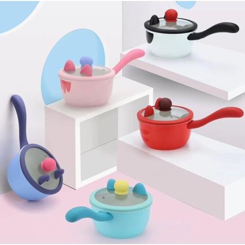 Maifan Stone Multifunctional Small Milk Pot Baby Supplementary Food Pot Baby Frying And Cooking One Cute Cat