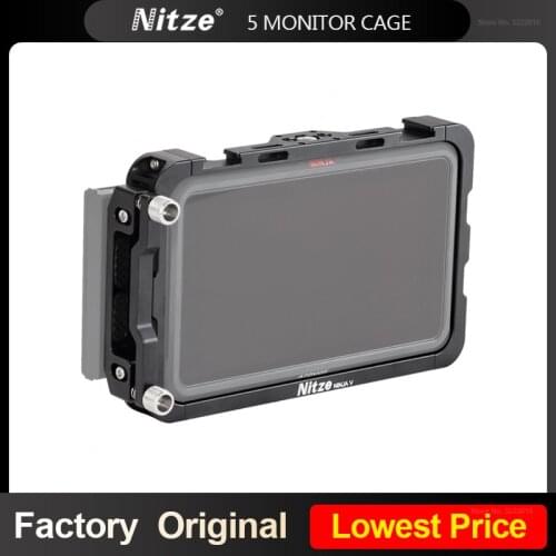 NITZE 5 MONITOR CAGE FOR ATOMOS NINJA V / SHINOBI MONITOR WITH compatible CABLE CLAMP TP NINJA V