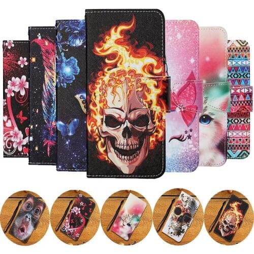 For Xiaomi Mi 11 Note 10 Lite Painted Book Flip Leather Phone Cover For Funda Mi Note10 Pro X3 NFC Luxury Magnetic Wallet Case