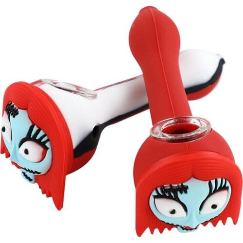 Cool Cigarette Holder Filter Tobacco Pipe with Glass Bowl Herb Spoon Smoking Accessories Gifts Wholesale