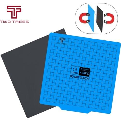 3D Printer Magnetic Platform Film 220/235/310mm Square Heat Hot Bed Sticker Black Coordinate Print for Ender 3 Sapphire Pro Plus