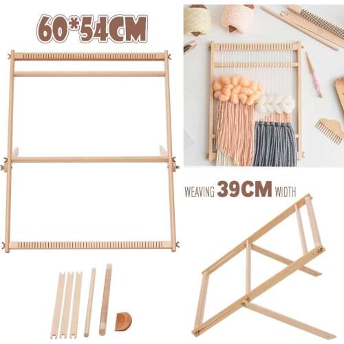 Wooden Weaving Loom Kit Hand-Woven DIY Woven Set Household Tapestry Scarf Multifunctional Loom Sewing Machine