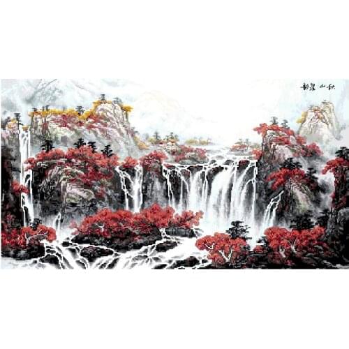 FJ215 For Needlework Kit NOT PRINTED Cross stich Painting Set Cross Stitch Kits Cross-stitch Embroidery Set Stitch Kits Cross