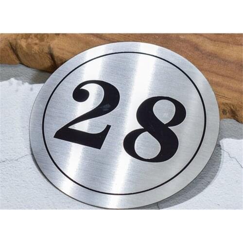 Number Square Identification Door Sign Sticker Plate Room Floor Indicator Plate