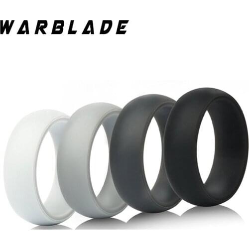 2018 New Design Environmental silicone Female Ring 6 7 8 9 10 11 12 Size For Women Girls Office Lady Finger Jewelry 4pcs/set