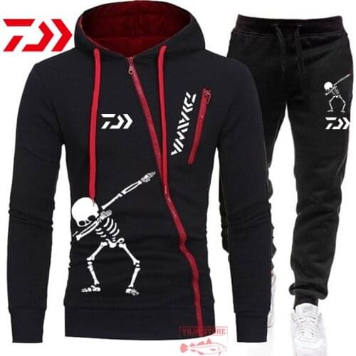 New 2021 Autumn DAIWA Fishing Clothes Autumn Mens Outdoor Sports Fishing Suit Stand-up Collar Casual Windproof Fishing Sweater