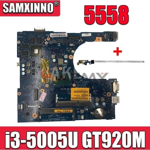 ERILLES NEW CN-0C65T5 C65T5 FOR Dell INSPIRON 5458 5558 5758 Laptop Motherboard AAL10 LA-B843P I3-5005U mainboard