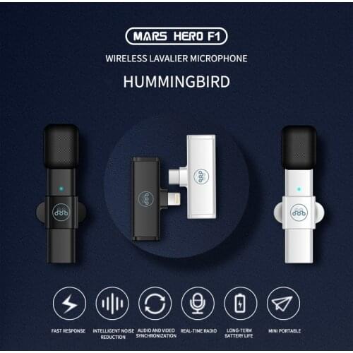 New Collar Clip Wireless Microphone Black Technology Network Red Mobile Live Streaming Small Microphone Video Shooting