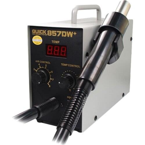 Soldering Station 580W Adjustable Portable Heating Gun Hot Air Gun Station Bga Rework Station SMD Station QUICK 857DW