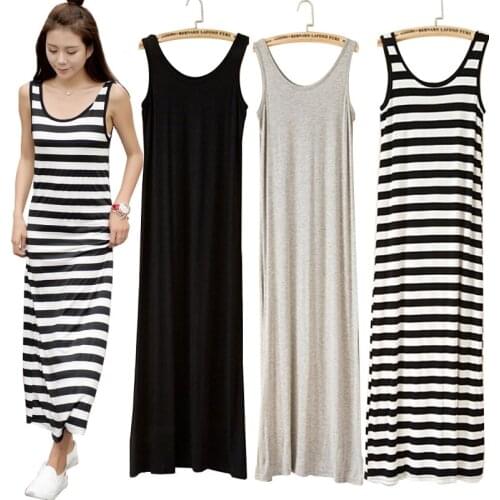 SSummer European and American style bottoming vest dress mm loose plus size plus size slim sleeveless dress