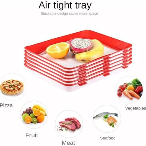 2021 Creative Vacuum Fresh-keeping Tray, Fresh-keeping Box, Microwave Oven Plate, Sealed Fresh-keeping Plate, Home Dining Plate