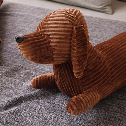50/70/100CM Couple Brown Dog Cute British Short-legged Dachshund Dog Pillow Cushion Sofa Decorative Pillow Children Girls Gift