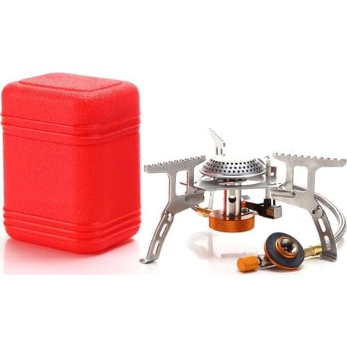 Portable Outdoor Folding Gas Stove Camping Equipment Hiking Picnic 3000W Igniter Camping Folding hiking Portable Foldable Split