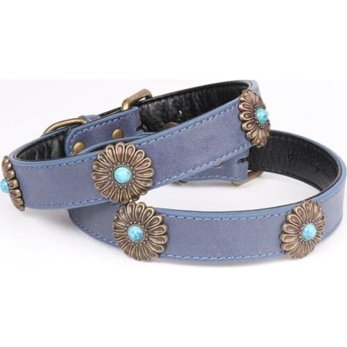 EXCELLENT ELITE SPANKER Pet Collar Personality Design Leather Collars for Puppy and Large Dogs