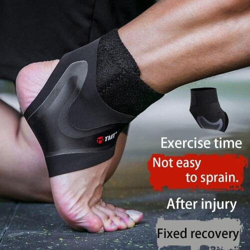 Adjustable Compression Ankle Sleeve Elastic Ankle Brace Guard Foot Anti-Sprain Support Heel Protective Strap