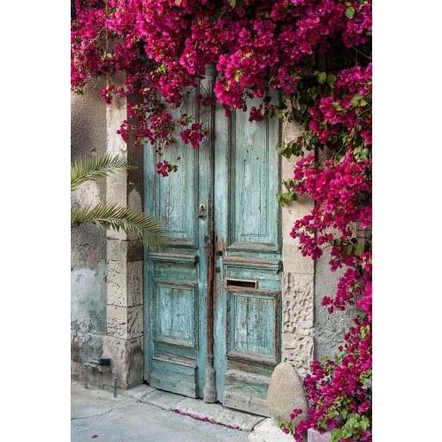 Fairy backgrounds art photo vinyl vintage floral covered door photography backdrop for photographic studio accessories LV-1372