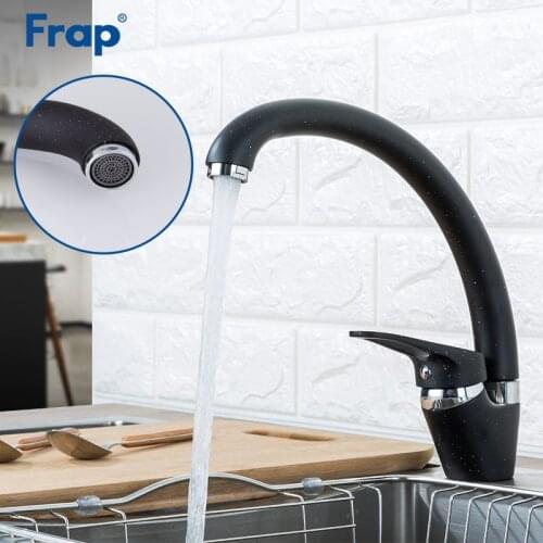 FRAP Kitchen Faucet 3 color top quality kitchen sink faucet mixer taps modern deck mounted brass faucet saving water tapware