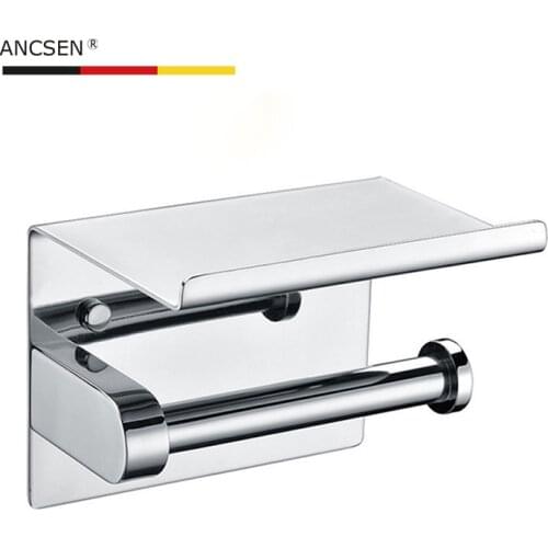 Toilet Paper Holder Stainless Steel Wall Mounted Bathroom Kitchen Roll Paper Rack Tissue Towel Rack Holders Bathroom Accessories