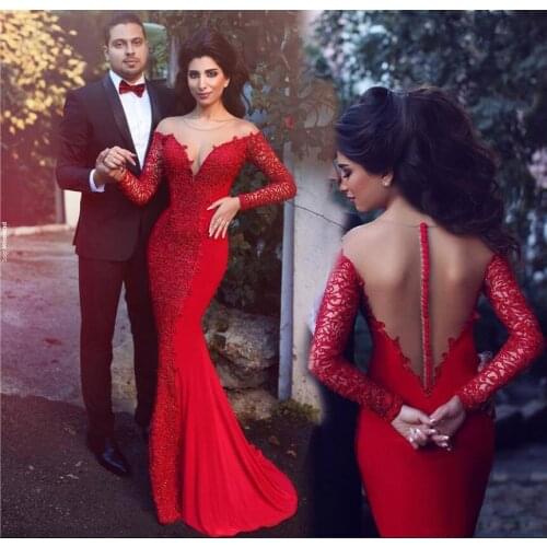 Sexy Elegant Mermaid Prom Dress Back Long Sleeve Women Floor Lengh Dress for Wedding Party Custom Made платье на выпускной 2021