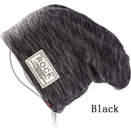 Winter Ear Warm Beanies Winter Spring Hats Caps For Lady Men Hip Pop Bonnet Femme Casual Rock Style Knit Gorro Solid Color