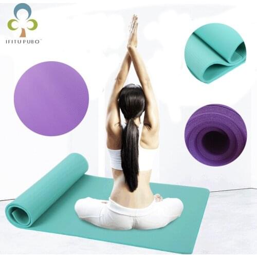 1Pcs 1830*610*15mm NBR Yoga Mat with Position Line Non Slip Carpet Mat For Beginner Environmental Fitness Gymnastics Mats YJN