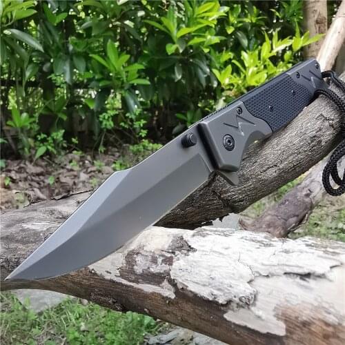 2020 NEW Manual Open Folding Knife Reverse Self-defense Knifes Tool - Good for Hunting Camping Survival Outdoor Everyday Carry